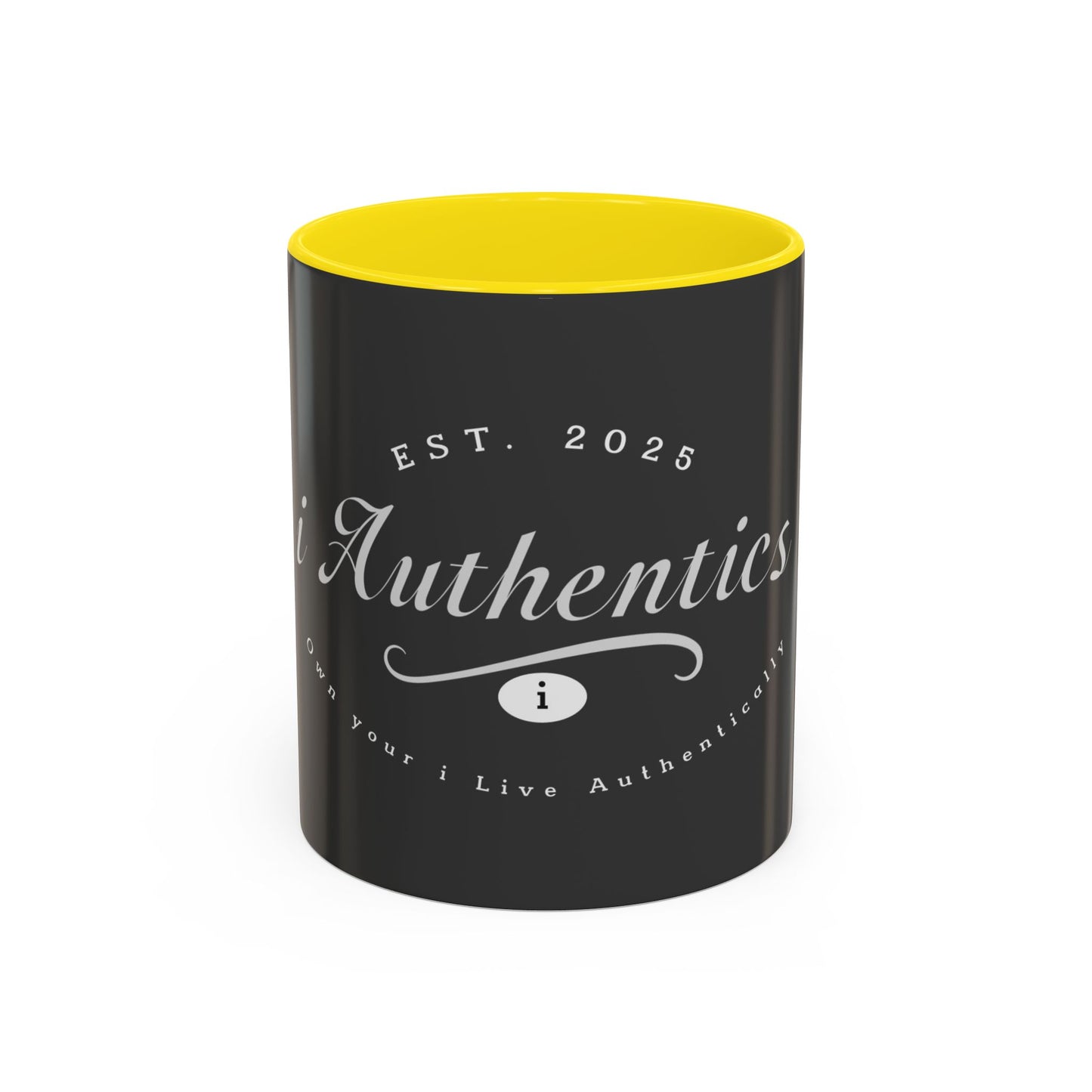 Live Authentically Coffee Mug - Black & White Accent, Perfect Gift for Coffee Lovers
