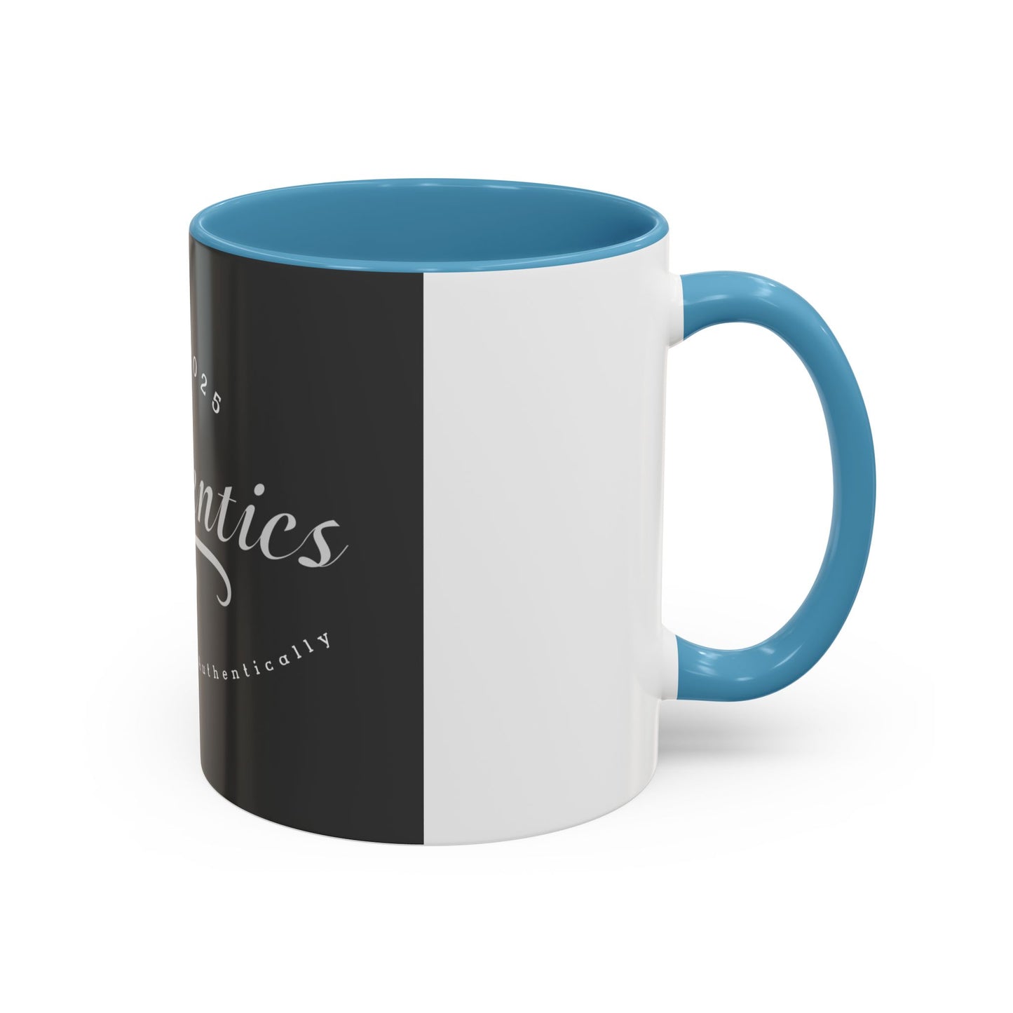 Live Authentically Coffee Mug - Black & White Accent, Perfect Gift for Coffee Lovers