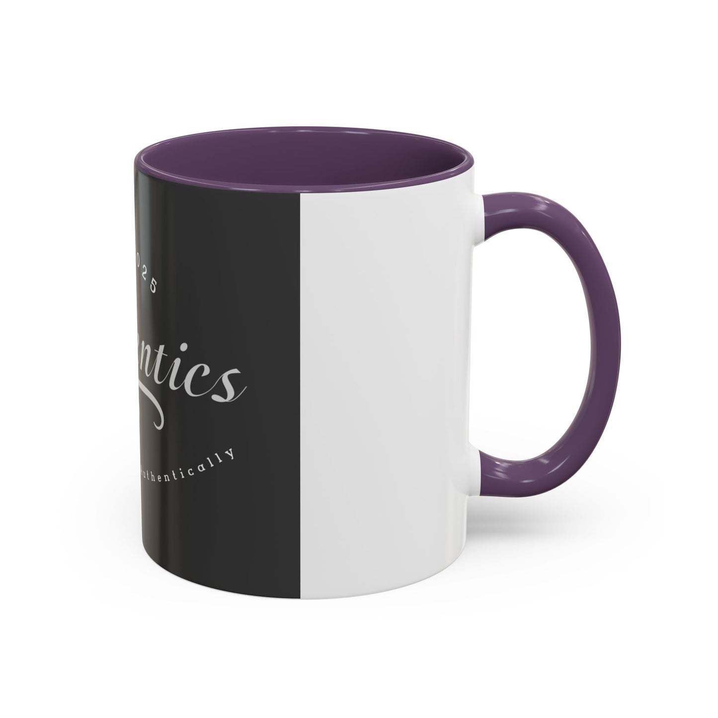 Live Authentically Coffee Mug - Black & White Accent, Perfect Gift for Coffee Lovers