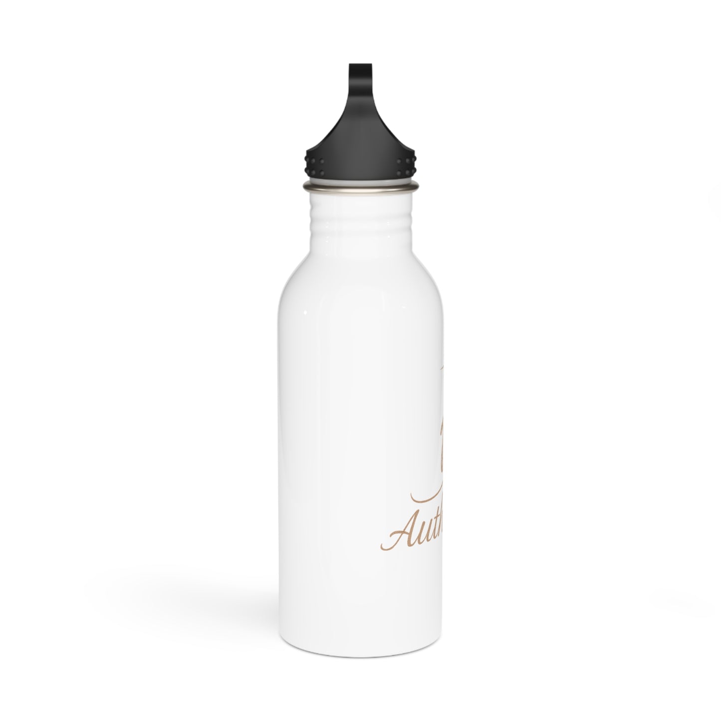 Elegant Stainless Steel Water Bottle - 'Be Authentic' Quote