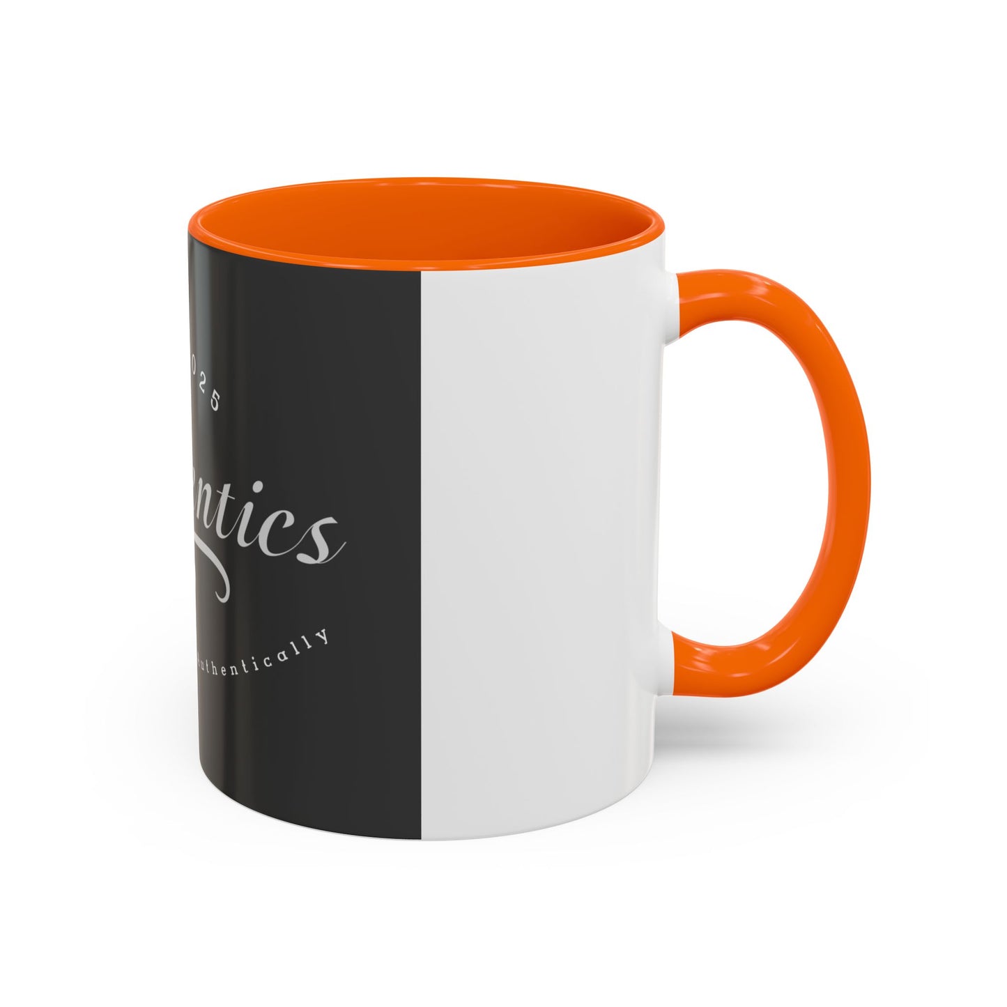 Live Authentically Coffee Mug - Black & White Accent, Perfect Gift for Coffee Lovers