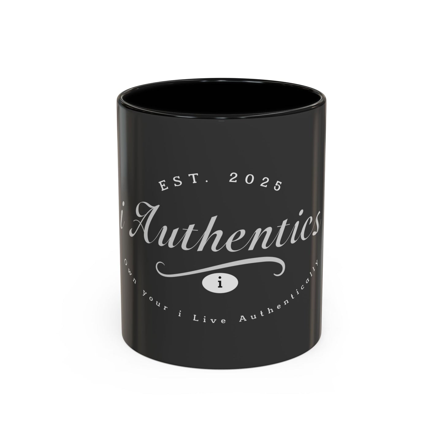 Live Authentically Coffee Mug - Black & White Accent, Perfect Gift for Coffee Lovers