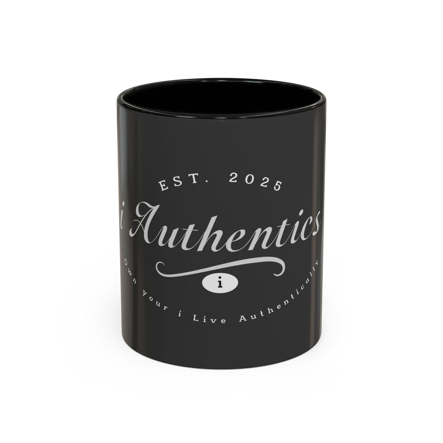 Live Authentically Coffee Mug - Black & White Accent, Perfect Gift for Coffee Lovers