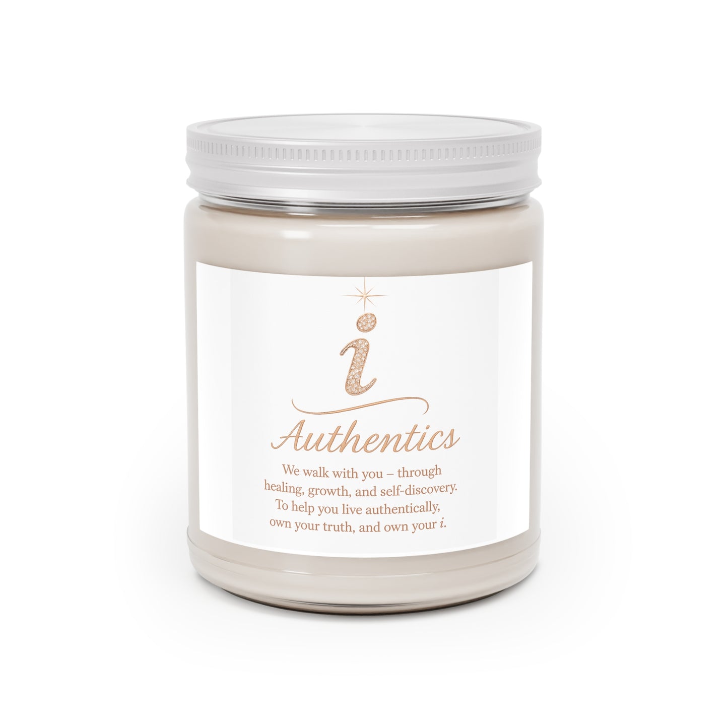 Authentics 9oz Scented Candle - Embrace Growth & Healing